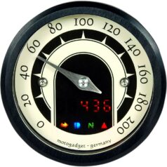 MST SPEEDSTER ANALOG SPEEDOMETER ANODIZED BLACK