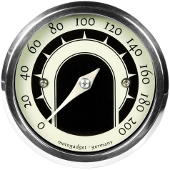 MST VINTAGE ANALOG SPEEDOMETER BRASS FINISH