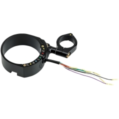 MOUNT ASSEMBLY SIDE 39MM W/ SWIVEL CLAMP SPEEDOMETER BLACK