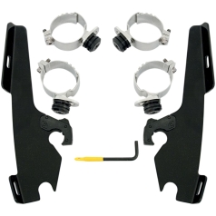 MOUNTING KIT TRIGGER-LOCK MEMPHIS FATS/SLIM-WINDSHIELD BLACK