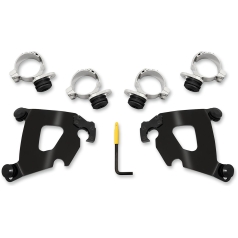 MOUNTING KIT TRIGGER-LOCK CAFE-FAIRING BLACK