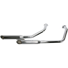kromat avgassystem med slash cut tips