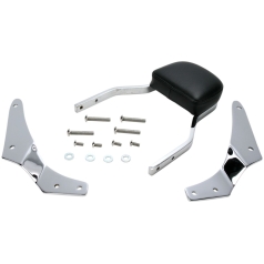 MINI SQUARE SISSY BAR WITH PAD CHROME