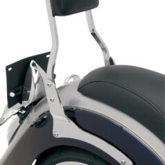 SHORT SQUARE SISSY BAR WITH PAD CHROME