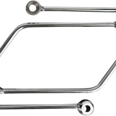 SADDLEBAG SUPPORT BRACKETS CHROME