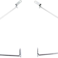 SADDLEBAG SUPPORT BRACKETS CHROME