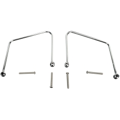 SADDLEBAG SUPPORT BRACKETS CHROME