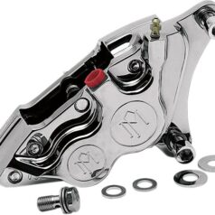 CALIPER FOUR-PISTON DIFFERENTIAL-BORE FRONT LEFT POLISHED