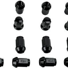 LUG NUT BLK 12MM 16P