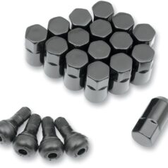 LUG NUTS 10MM BLACK 16-PACK