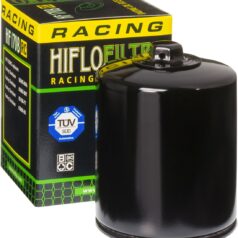 OIL FILTER SPIN-ON RACING WITH NUT PAPER GLOSSY BLACK