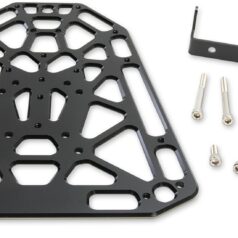 LUGGAGE RACK DUAL SPORT ALUMINUM BLACK