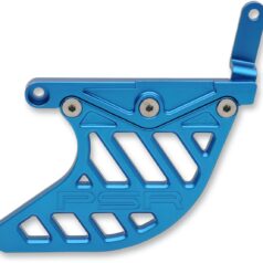 GUARD REAR DISC  ALUMINUM ANODIZED BLUE
