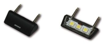 LICENSE PLATE LIGHT LED ECE APPROVED BLACK