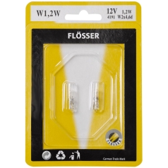 BULB GLASS WEDGE 12V 2,3W W2X4,6D 10PK
