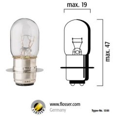 BULB 12V 35/35W P15d-25-1 10PK