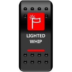 SWITCH ROCKER LIGTWHIP-RD