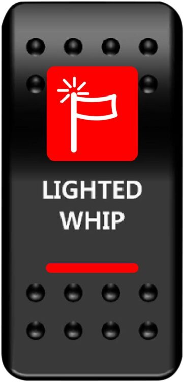 SWITCH ROCKER LIGTWHIP-RD