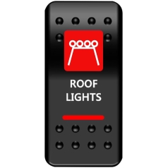 SWITCH ROCKER ROOF LT-RED