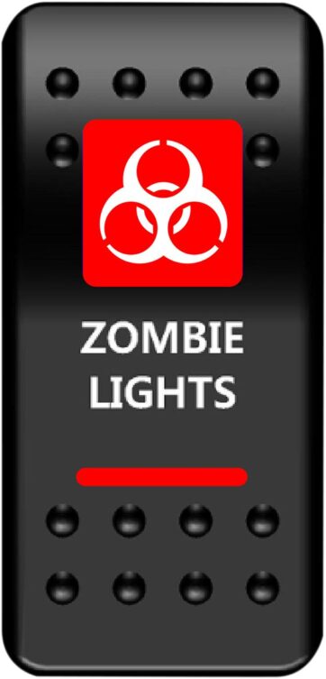 SWITCH RCKER ZMBIE LT-RED