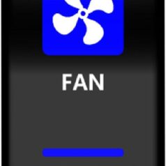 SWITCH ROCKER FAN-BLUE
