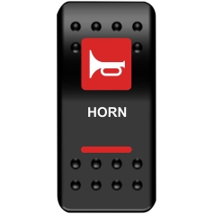 SWITCH ROCKER HORN-RED