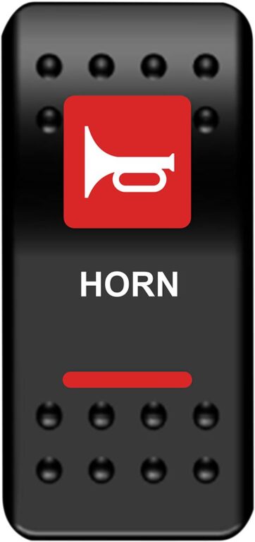 SWITCH ROCKER HORN-RED