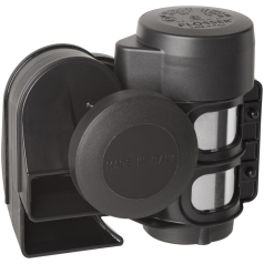 AIR HORN TWO-TONE LOW520/HIGH660 HZ 12V BLACK