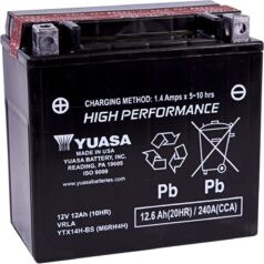 BATTERY YTX®12V 150 MM X 86 MM X 145 MM LEAD ACID MAINTENANCE FREE REPLACEMENT BLACK