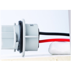 SOCKET FOR W3X16Q GLASS WEDGE BULB  WITH CABLE
