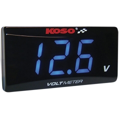 VOLT METER SUPER SLIM BLUE LIGHT