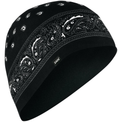 BEANIE SPRT PAISLEY BLACK