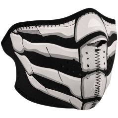 HALF FACE MASK GLOW-IN-THE-DARK BONE BREATH ONE SIZE