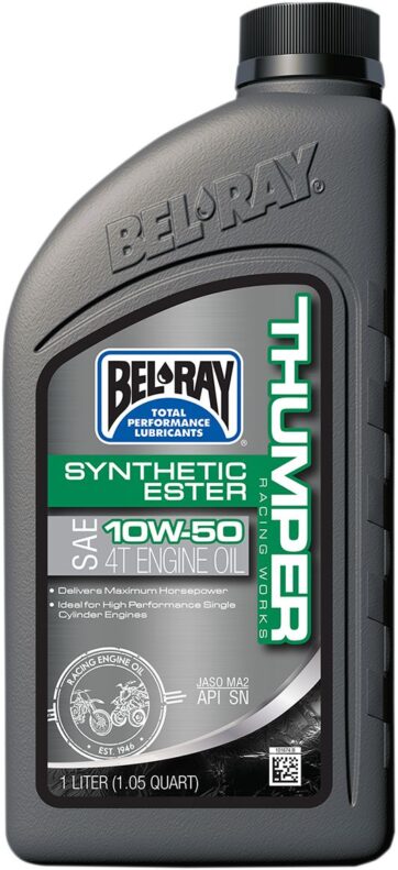 WORKS THUMPER RACING SYNTHETIC ESTER BLEND 4-STROKE ENGINE OIL 10W-50 1 LITER