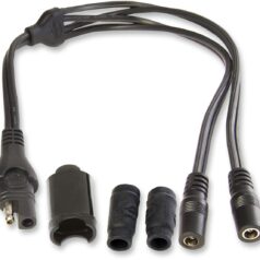 Y SPLITTER SAE IN TO 2X DC SOCKETS OUT
