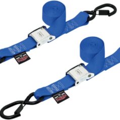 CAM BUCKLE TIEDOWN / BLUE|BLACK / NYLON|STEEL
