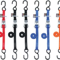 TIEDOWN RATCHET / PAIR / RED / NYLON|STEEL