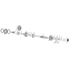 MAIN DRIVE GEAR STOCK-RATIO 17T