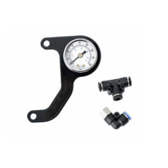 "Milwaukee-Eight" Rocker Box Mounted Air Ride Pressure Gauge Kit