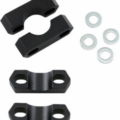 HANDLEBAR CLAMP POWERRISER 325 ALUMINUM CUSTOM REPLACEMENT ANODIZED BLACK