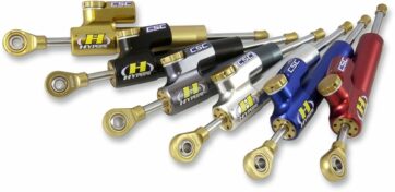 RSC STEERING DAMPER 75MM PROGRESSIVE PURPLE
