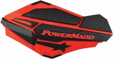 HANDGUARDS RED/BLK POL