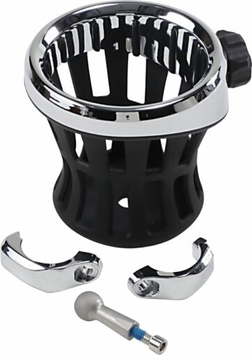DRINK HOLDER WITH BAR MOUNT 1,25" CHROME