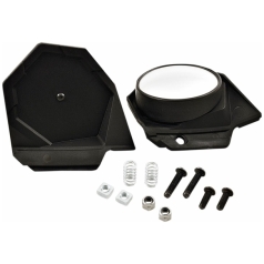 HANDGUARD MIRROR KIT SENTINEL 2.75" ROUND FOLDING CUSTOM REPLACEMENT BLACK