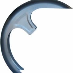 FRONT FENDER 6.5" FOR 30" WHEELS / NATURAL-RAW / STEEL