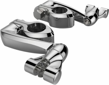 HIGHWAY MOUNT ADJUSTABLE WITH EXTENSION ARM & CLEVIS CHROME
