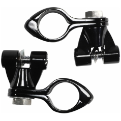 HIGHWAY PEG MOUNT ADJUSTABLE WITH CLEVIS BLACK