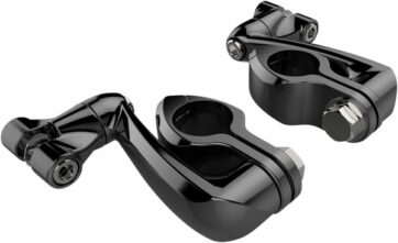 HIGHWAY MOUNT ADJUSTABLE WITH EXTENSION ARM & CLEVIS BLACK