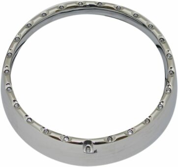 HEADLAMP LED HALO TRIM RING CHROME