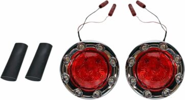 LIGHT LED BLTRNG CHR/RED